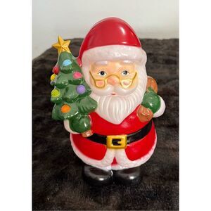 12" Mr Christmas lit Santa blow mold decoration